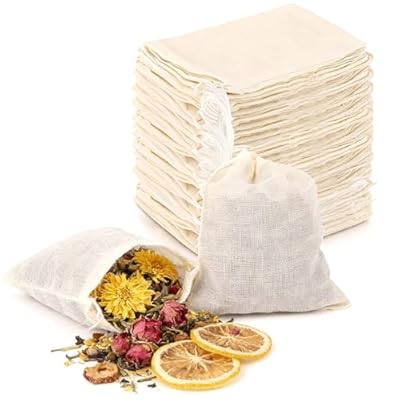 30 bolsas de tela pequeñas de 6 x 8 cm - Bolsitas de algodón con cordón - Bolsitas de tela pequeñas - Bolsas de malla reutilizables para joyas, regalos, té de frutas, café, especias | Ya disponible en tu tienda friki favorita! En mundofriki.es!