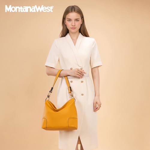 Image of Montana West Hobo Bags for Women Top Handle Satchel Shoulder Purse Bucket Handbag