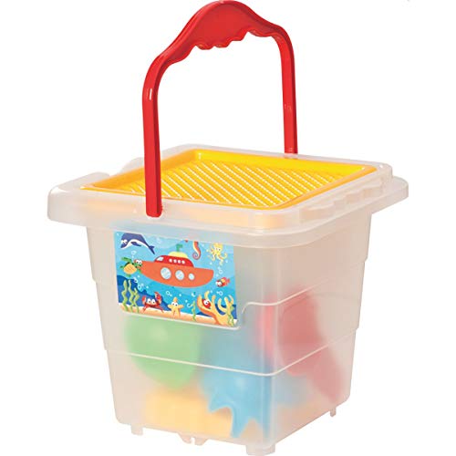 Baldinho de Praia Menino com Moldes e Pa Merco Toys