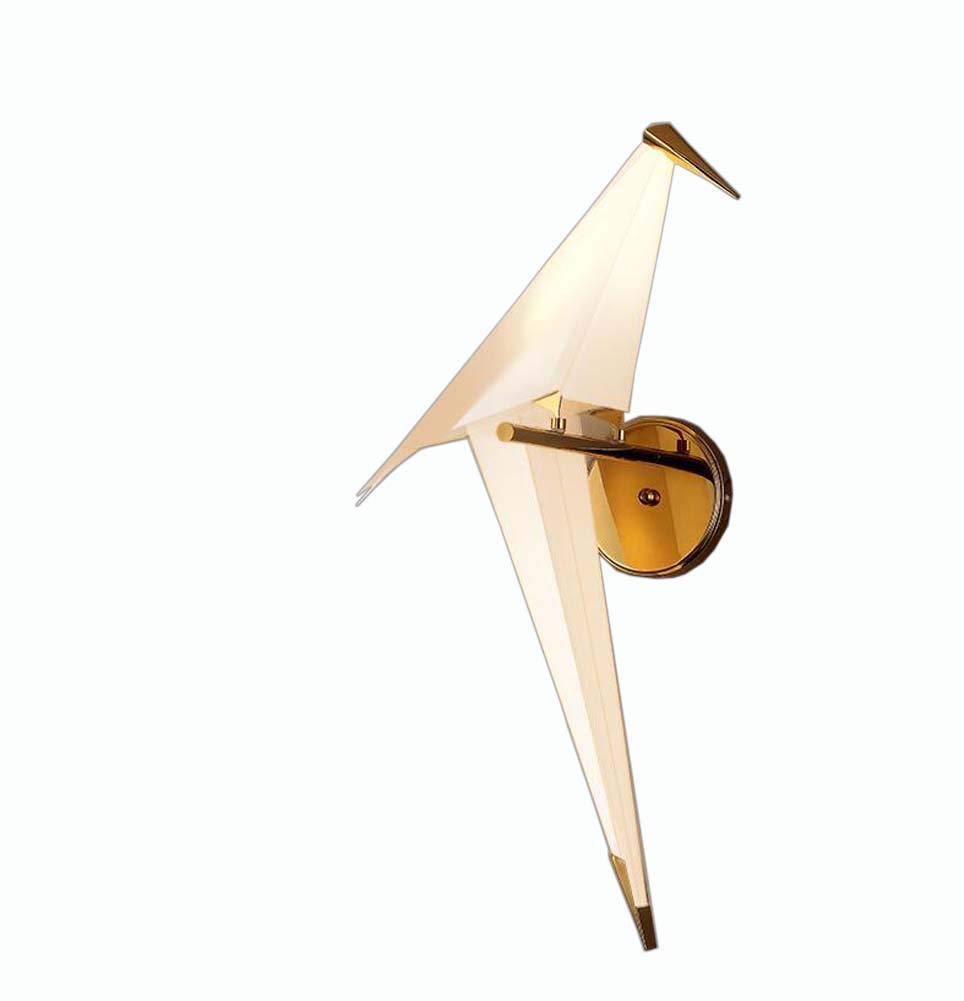 Lámpara de pared de pájaro posmoderna de alta gama con luz LED G4 8