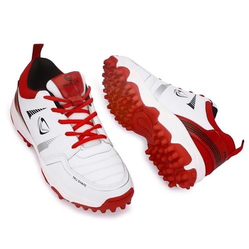 Image of PRO KVH Lightweight Cricket Shoes for Men | Rubber Spikes | Water-Resistant | All-Round Performance Footwear for Outdoor and Field Sports