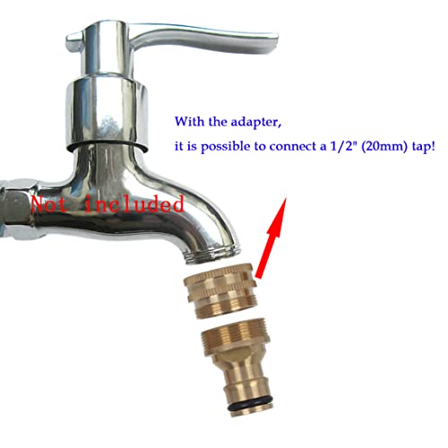 2Set Brass Universal Kitchen Tap Connector Converters 22mm Threaded