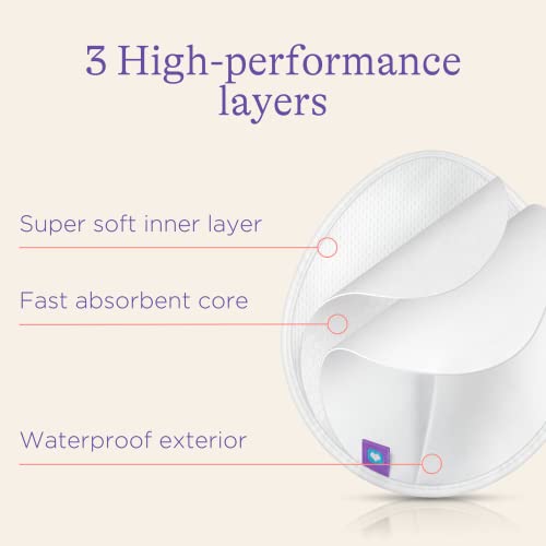 Lansinoh Washable Nursing Pads | Teardrop Contoured Bamboo Viscose Pad | Reusable Breast Pads For Every Day And Night Use For Breastfeeding Mums,Pack Of 4 #TOP4