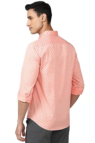 Peter England Men's Printed Slim Fit Party Branded Insignia Full Sleeve Casual Shirt Cotton