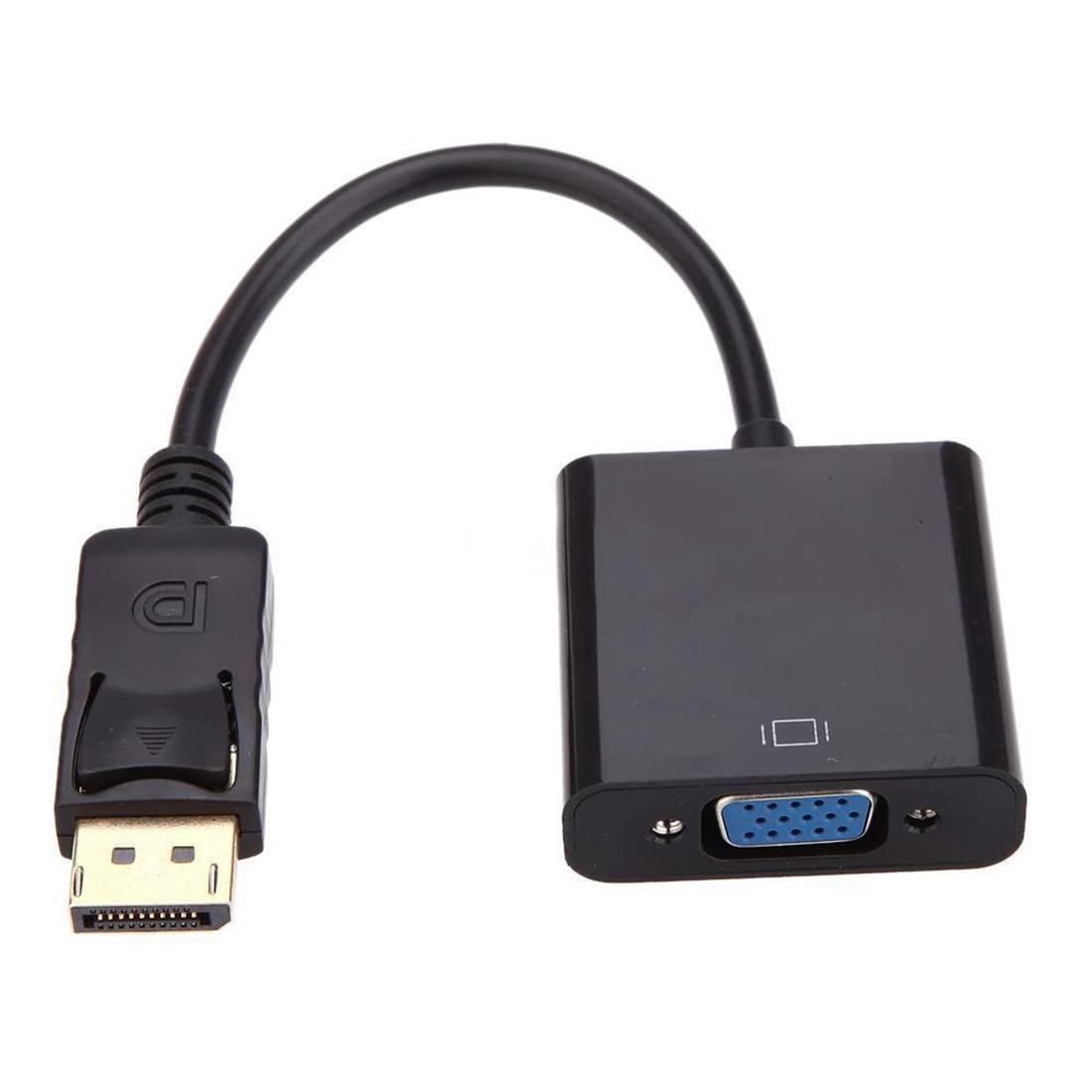 Adattatore Ziyan Da DisplayPort Maschio A VGA Femmina - Convertitore Video DP To D-Sub Nero, Plug And Play Per PC E Monitor - 4