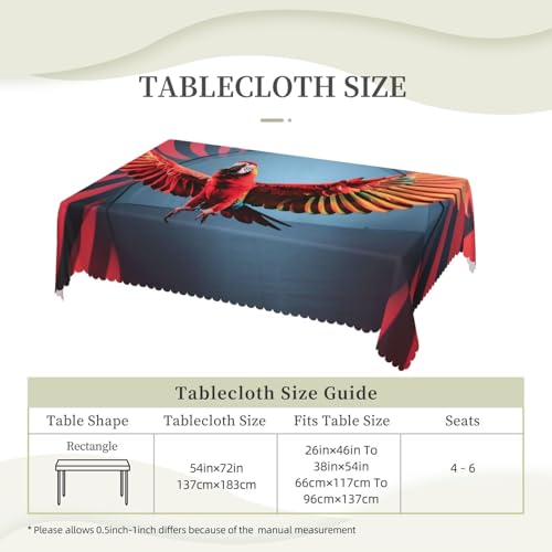Nappe rectangulaire en tissu Ara lavable et résistante - 7