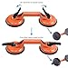 Floor Gap Fixer Tool for Laminate Floor Gap Repair Include Suction Cup and Mallet (Can't use on scraped surface floor)-Orange Kit