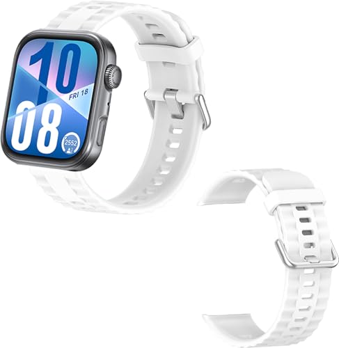 [NOUKAJU] For HUAWEI WATCH FIT 4 / FIT 4 Pro �p �P�[�X �J�o�[ ���i�K���߉\ �ʋC ���b�V�� �ʋC �y�ʁA���K�A�ϋv���A�h���� �h�� �j�����p �H��s�v �i�z���C�g�j