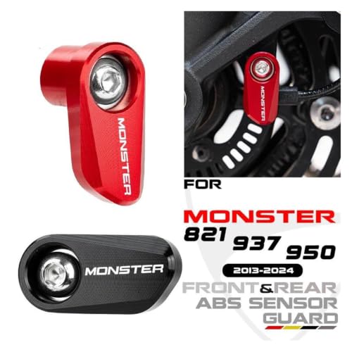 Cubierta de sensor ABS delantera roja para Ducati Monster 821 937 950 2