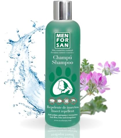Menforsan | Champú repelente de insectos y pulgas con citronela para gatos 300ml
