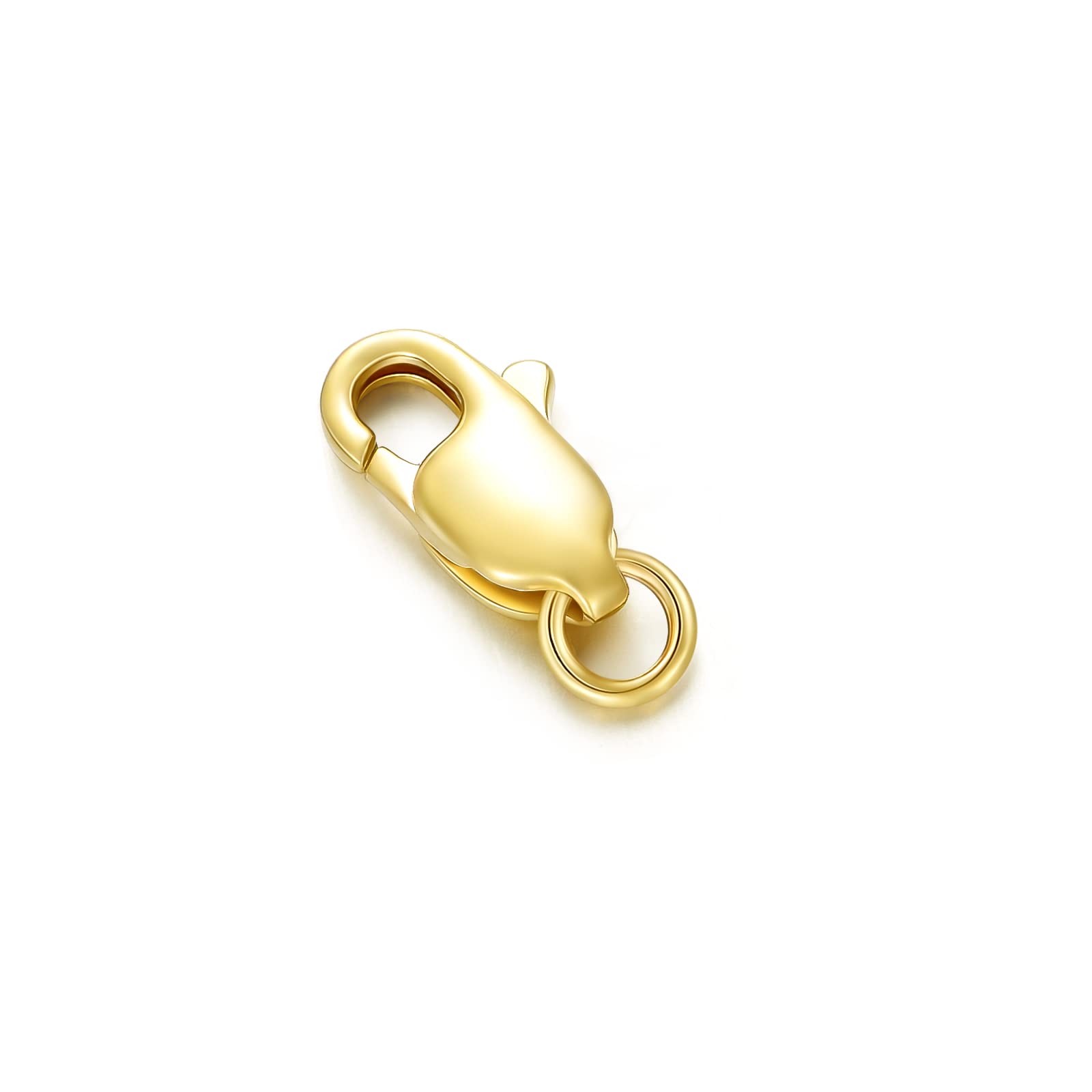 9K Gold Verschluss für DIY Halskette Armband Schmuck Herstellung, Hummer Verschluss Extender Halskette Steckverbinder Armband Verlängerung