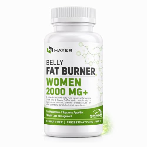 HAYER Fat Burners for Women with (99% Fat Burners) Green Tea Apple Cider Vinegar L Carnitine Garcinia Cambogia Supplements help Weight Loss Belly Fat Burner Products -60 Keto Tablet
