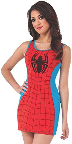 Rubie's Costume Women's Marvel Universe Adult Spider-Man Tank Dress, Multi, Large Clothing, Shoes & Accessories