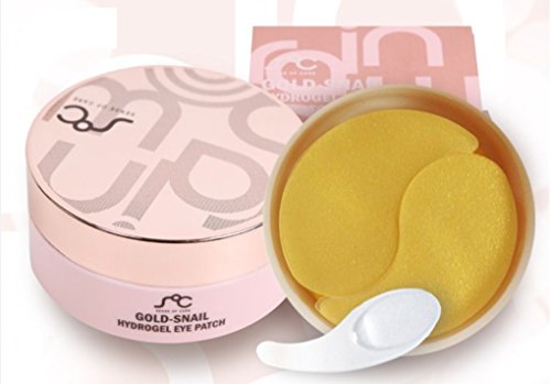 Korean Gold Nano-Particles Eye Hydrogel Patches Infused With Snail Extract, Hyaluronic Acid and Botanical Extracts - 60 pcs by koreangs