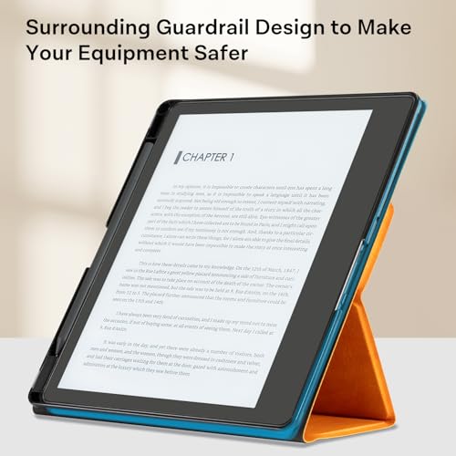 Image of CoBak Stand Case for Kindle Scribe - Premium Folio Leather Cover with Pen Holder, Auto Sleep /Wake, and Stand Feature - Compatible with 10.2 Inch Kindle Scribe (2022 /2024 Release)