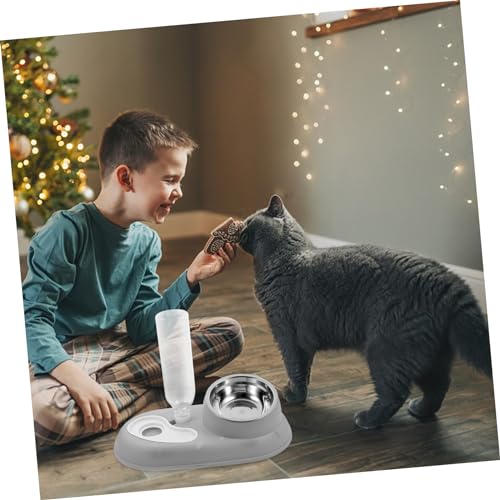 CORHAD Automatischer Futter Und Wasserspender Für Hunde Und Katzen Praktische Lösung Für Haustierbedarf Mit Integriertem Wassersystem Und Futterfreundlichem Design Für Zuhause Oder