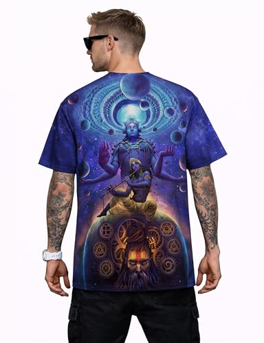 Image of Shiva, Krishna, Hanuman, Kali, Ram and Ravana, Ramayan, Bagavath Githa, Buddha Religious, Spiritual, Hindu Gods T-Shirts
