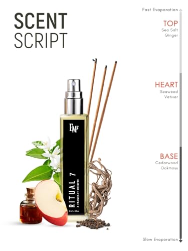 Image of EM5 Ritual 7 EDP Perfume for Men | Amber Woody Patchouli Fragrance | Strong and Long-Lasting Eau De Parfum Spray | Luxury Gift for Him 15ml