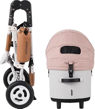 AirBuggy for Pet DOME3 SET REGULAR SALMON BERRY AD3222 Regular Salmon Berry Dome 3 AirBuggy for outings Foldable