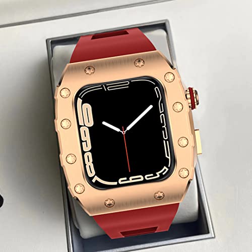 Kit de modification Apple Watch 45mm boîtier agate luxe métal - 7