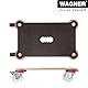 WAGNER Transporthilfe MM 1360 I 52 x 32 x 12,5 cm - Tragkraft 200 kg - ideal für schwere Transportboxen mit sensiblem Inhalt I rutschfest, wandschonend & feststellbar - 20136001