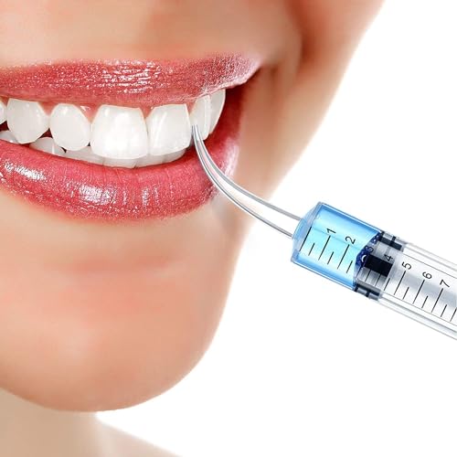 12pcs 12cc Dental Syringe Dental Irrigation Syringe with Curved Tip Disposable Graduated Dental Irrigation Syringe for Oral Dental Care, Tonsil Stones Removing, Lab, Feed Small Pet (with Measurement)