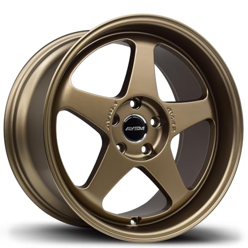 AVID.1 AV42 Matte Bronze 18x8.5 Custom Wheel – 5x100 Bolt Pattern with +35 Offset – Lightweight Performance Alloy Wheel – Premium 5-Spoke & Track-Ready Car Accessories