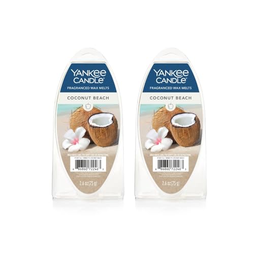 Cires parfumées Yankee Candle Coconut Beach pour créer une ambiance de plage