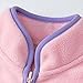 Aymnlox girls fashion Girls Fleece Jacket Kids Zip Up Stand Collar Sherpa Coat with Pockets Winter Warm Soft Comfy Outerwear 4-10 Years Pink 10 Years