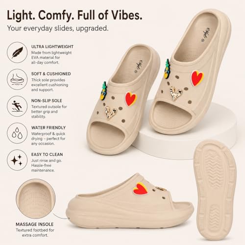 Image of NO SOX Women Orthopedic Slippers Comfortable Slides Flip Flops | Lightweight Anti Slip Sliders for Indoor Outdoor Casual Daily Wear