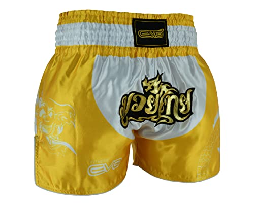 EVO Fitness Muay Thai Shorts MMA Martial Arts Grappling Kick Boxing UFC Cage Fighting Gym Training Men Women Clothing Gear (Small - Image 3