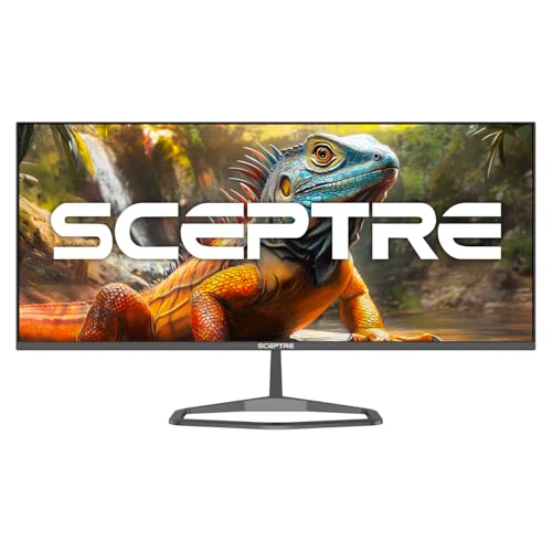 Sceptre New IPS 34-inch Prime Monitor 3440 x 1440 up to 115Hz 103% sRGB DisplayPort HDMI Build-in Speakers, Machine Black 2026 (E345W Series) image 2
