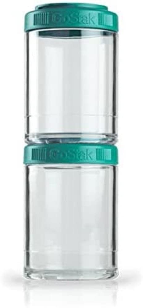 BlenderBottle GoStak 2Pak, Contenedor de suplementos alimenticios, cyan, Pak de (2x150ml) — view 43