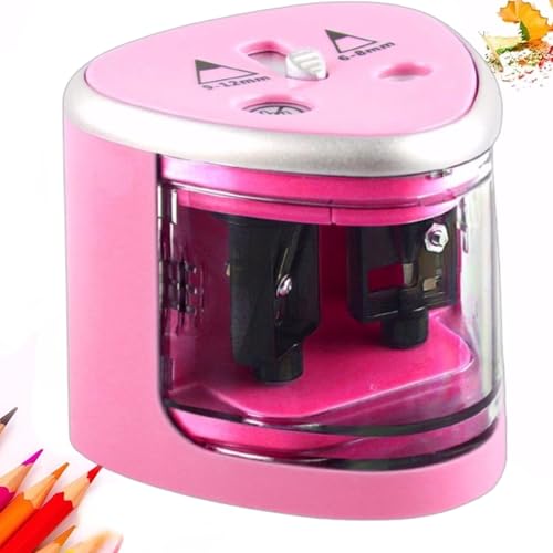 4 Temperini Con Serbatoio - Doppio Foro, Colorati, Per Matite, Ideali Per Scuola E Ufficio