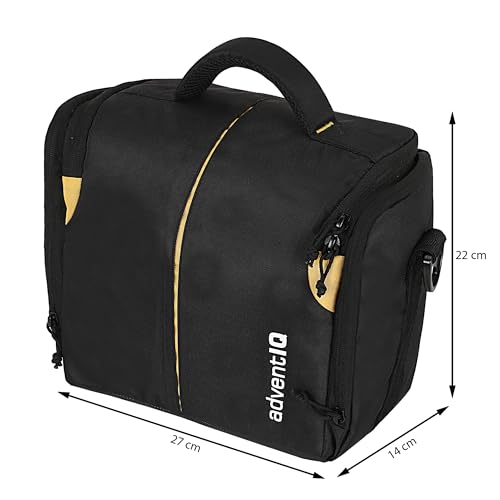 Image of Camera Bag Compact Retrospective Camera Shoulder Bag for DSLR /SLR & Mirrorless - Fits Nikon, Canon, Sony - Camera Bag for Travel - Shockproof Sling Case for Lens - Water-Resistant