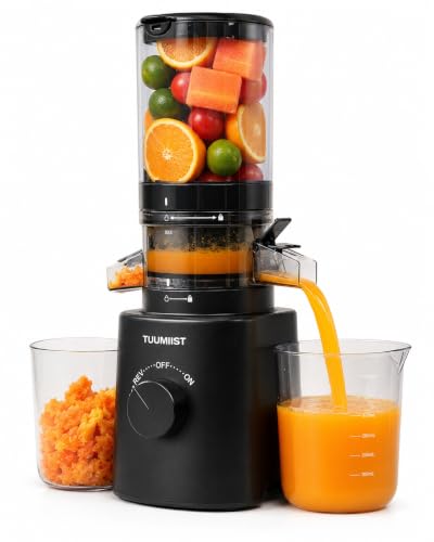 TUUMIIST 120MM Entsafter Slow Juicer, 0,8 L für ganze Früchte...