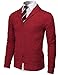 H2H Mens Slim Fit Soft Shawl Collar Cardigan Sweater with Ribbing Edge