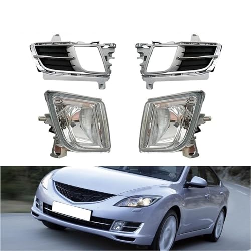 Ensemble de phares antibrouillard chromés haut de gamme pour calandre Mazda 6