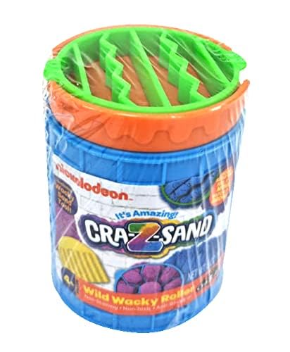 NickelodeonCra-Z-Sand Wild Wacky Roller – 3 Piece Sand Craft Jar, Fun & Mess-Free Sand Play for Kid Boy & Girls,Perfect for Creative and Sensory Activities