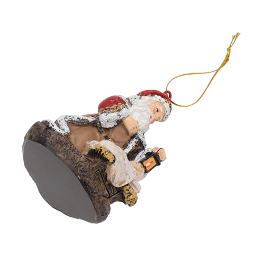 Estátua De Velho De Natal VTOSEN, Pingente De Decoração De árvore Em Forma De Lanterna Pintada à Mão