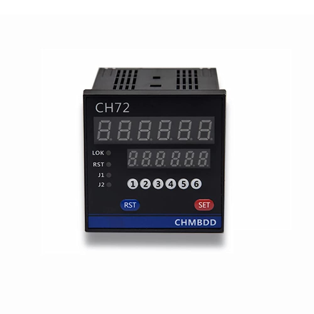 Toplionace Digitaler Längenzähler, Elektronischer Längenmessgerät mit Encoder und Alarm (Upgrade Halterung, mit Fall)