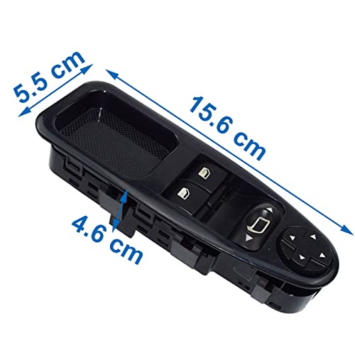 Interrupteur de lève-vitre Peugeot Expert 2007-2016 haute durabilité avec rétroviseur - 4