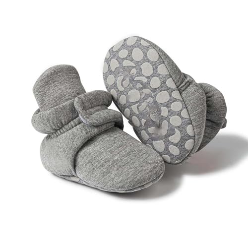 FGUUTYM Zapatos de bebé para niños recién nacidos calcetines de color sólido patchwork calcetines de peluche de punto 0 a 12 meses sandalias niños 24, D, 19 EU