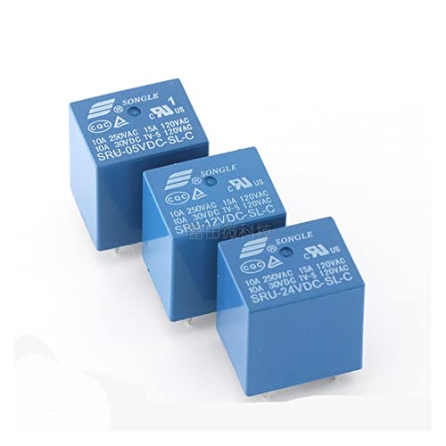 Relais 24V 5 pin SRU-24VDC-SL-C T70 15A en lot de 5 pièces pour circuit électrique