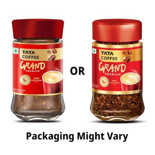 Image of Tata Premium Instant Coffee, 45g Jar, 100% Pure Coffee, With Flavour Locked Decoction Crystals, Rich Aroma & Great Taste