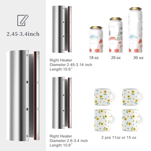 Térmo fijadora doble con rodillo para sublimación miniatura 6