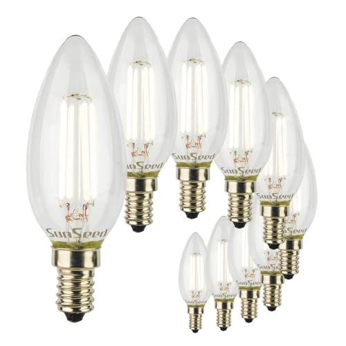Ampoule LED bougie E14 pour illuminer votre lustre de salon chic | SUNSEED