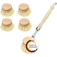 Peggy Perfect – Spülbürste Holzspülbürste + 4 Ersatzköpfe. Nachhaltige Bürst