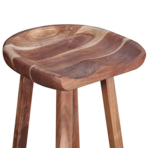 Vidaxl Bar Stools 2 Pcs Solid Acacia Wood #TOP5