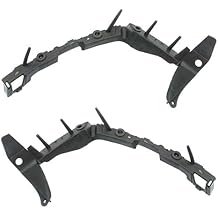 Compatible with 10-15 Camaro Front Bumper Cover Outer Brace Bracket Black Plastic Left Right Side SET PAIR